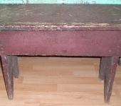 19th Century Sawbuck Bench