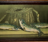 Early 1900’s “A Day’s Catch” Fisherman’s Print