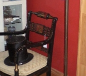 1940’s Industrial Lamp w/Weighted & Wheeled Base