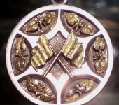 Sterling & 14K Gold Nova Scotia Medal, Possibly M.S. Brown