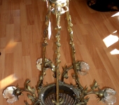 Ornate French Ormolu Ceiling Fixture
