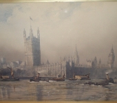 Exceptional Large English Watercolour by Maude Parker