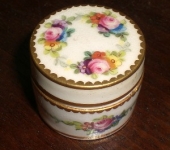 Hand-Painted Porcelain Patch Box
