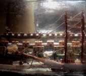 c1900 Ship Diorama in a Bottle