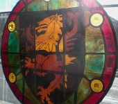 Scottish Lion Stained Glass Window
