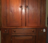 Early Pine Stepback Cupboard