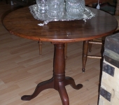 English Mahogany Tilt-top Bird-cage Tea Table