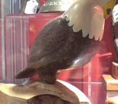 Folk Art Eagle Carving by Walter Cross